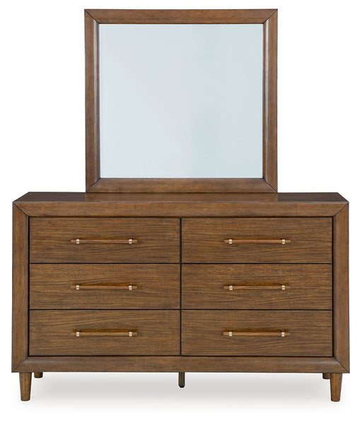 Lyncott - Brown - Dresser And Mirror - JaxCo Furniture