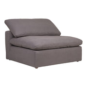 Clay - Livesmart Fabric Slipper Chair - Light Gray - JaxCo Furniture