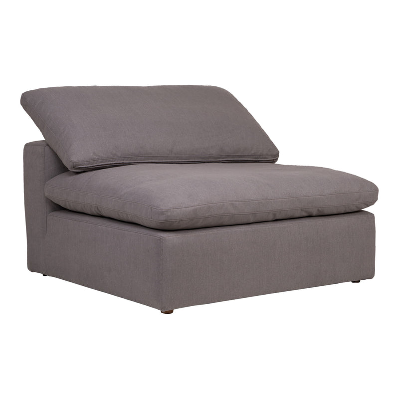 Clay - Livesmart Fabric Slipper Chair - Light Gray - JaxCo Furniture