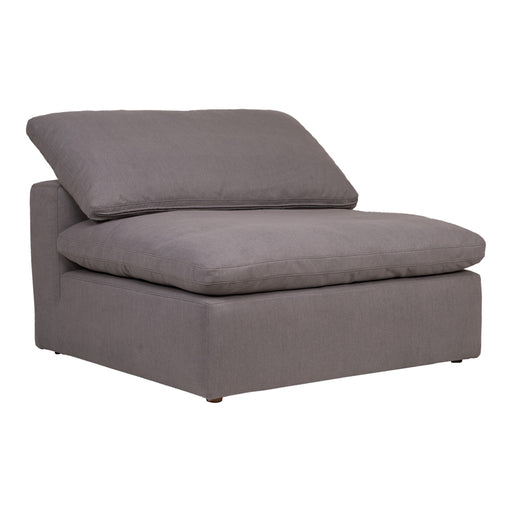 Clay - Livesmart Fabric Slipper Chair - Light Gray - JaxCo Furniture