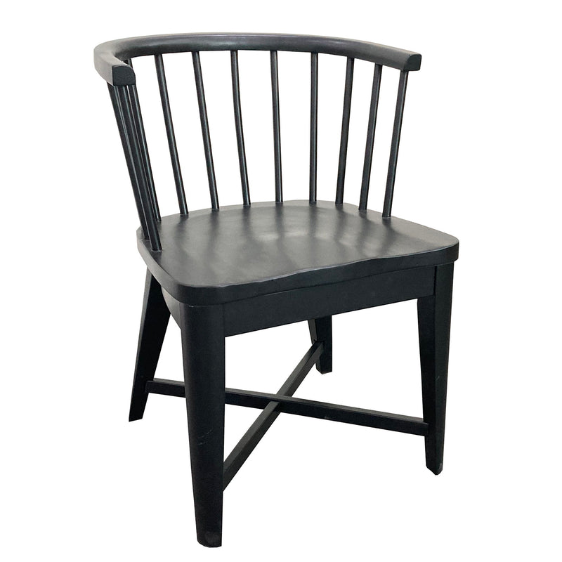 Americana Modern Dining - Barrel Dining Chair (Set of 2) - Black - JaxCo Furniture