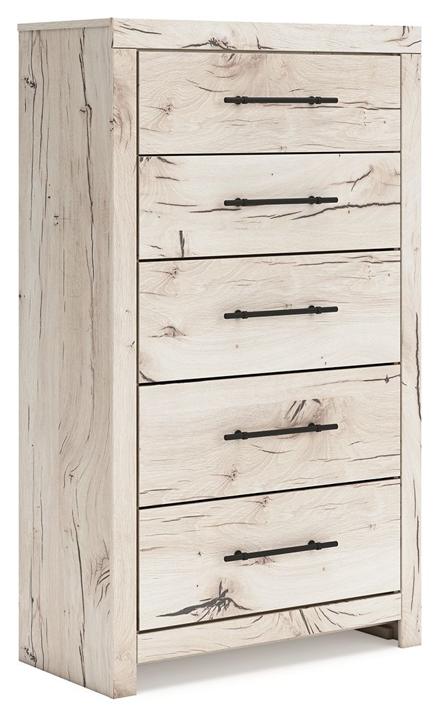 Lawroy - Light Natural - Five Drawer Chest - JaxCo Furniture