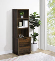 Westpark - 3-Shelf Bookcase USB And Lockable Drawer - JaxCo Furniture