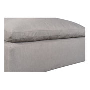 Terra - Livesmart Fabric Condo Ottoman - Light Gray - JaxCo Furniture