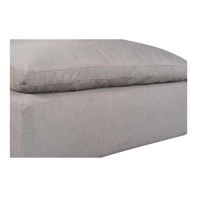 Terra - Livesmart Fabric Condo Ottoman - Light Gray - JaxCo Furniture