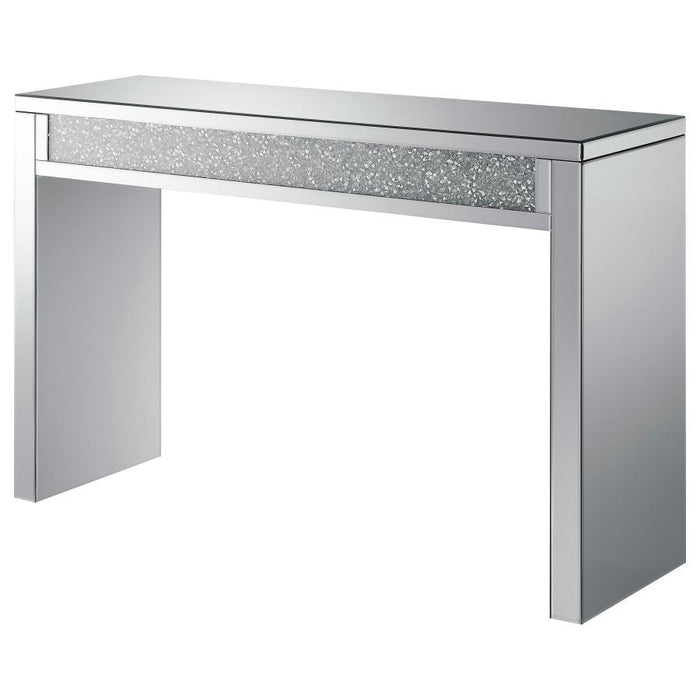 Gillian - Mirrored Acrylic Entryway Console Table - Silver - JaxCo Furniture