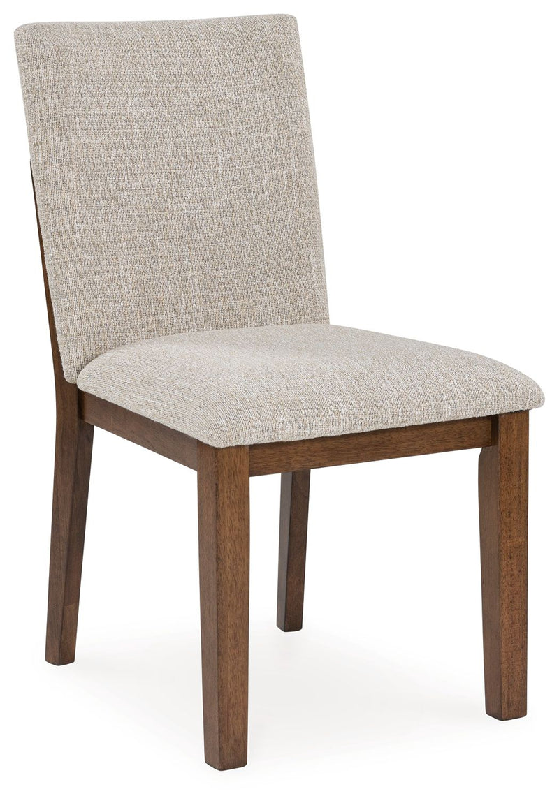 Kraeburn - Beige / Brown - Dining Upholstered Side Chair (Set of 2) - JaxCo Furniture