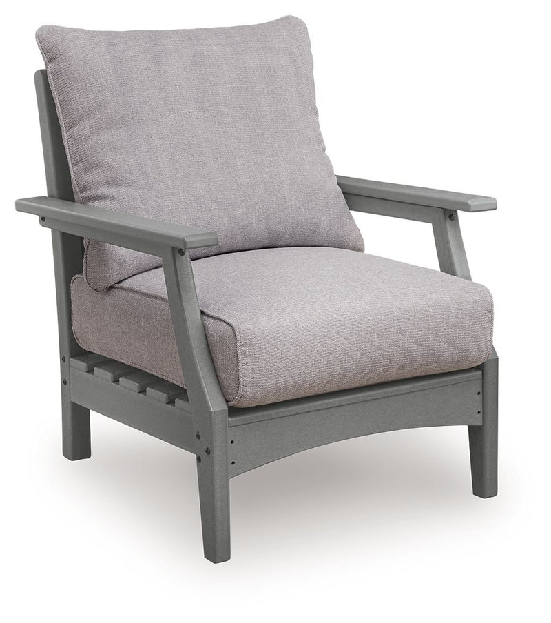 Cove Beach - Lounge Chair With Cushion (Set of 2) - Gray