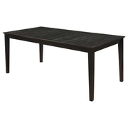 Louise - Rectangular Extension Leaf Dining Table - Black - JaxCo Furniture