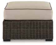 Coastline Bay - Brown - Ottoman With Cushion - JaxCo Furniture