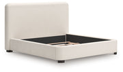 Brintstreet - Beige - King Upholstered Bed - JaxCo Furniture