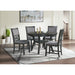 Amherst - Dining Table With Wood Leg - Grey Finish - JaxCo Furniture