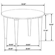 Aldis - Round Marble Top Table - JaxCo Furniture