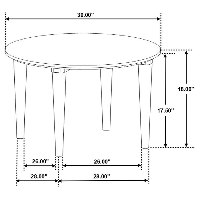 Aldis - Round Marble Top Table - JaxCo Furniture