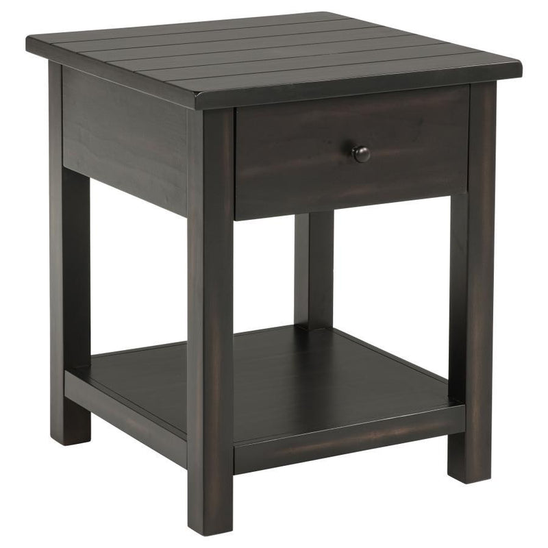 Payne - 1 Drawers Wood End Table with Shelf - JaxCo Furniture