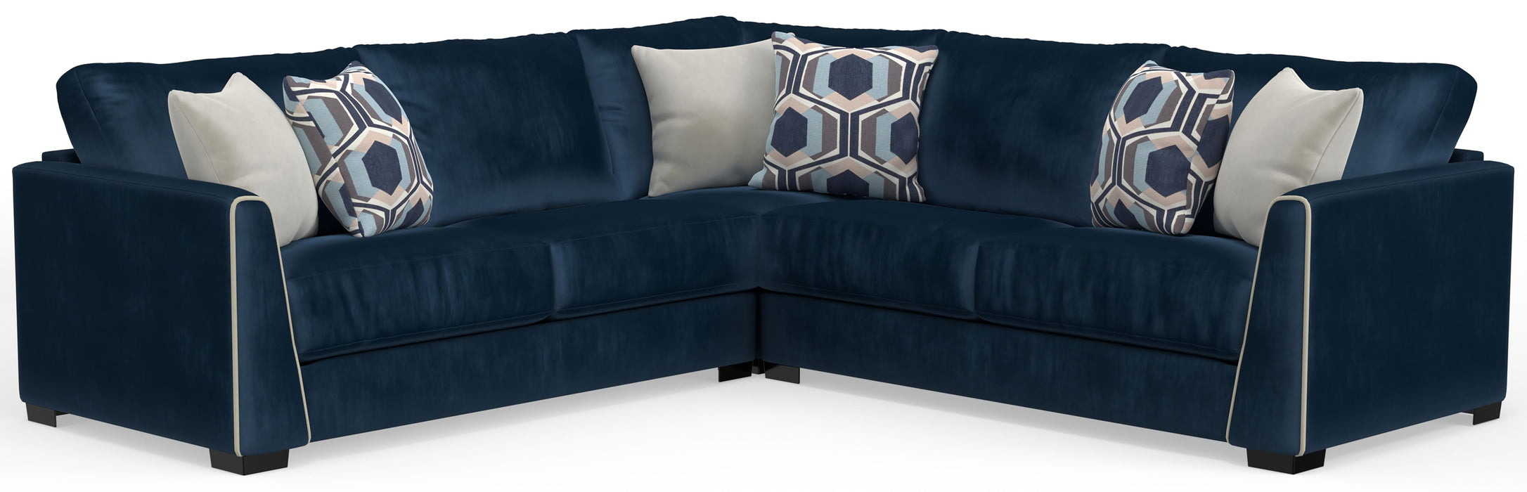 Jetson - Sectional And Included Accent Pillows - JaxCo Furniture