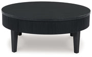 Marstream - Black - Round Cocktail Table - JaxCo Furniture
