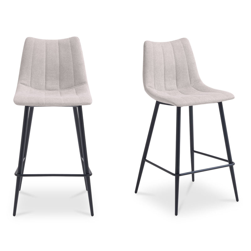 Alibi - Counter Stool (Set of 2) - Beige - JaxCo Furniture