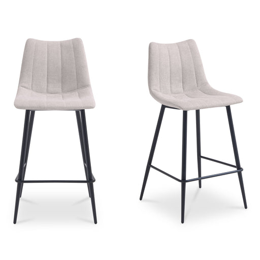 Alibi - Counter Stool (Set of 2) - Beige - JaxCo Furniture