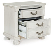Montelaine - Antique White - Three Drawer Night Stand - JaxCo Furniture