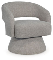 Nashkins - Swivel Accent Chair - Pebble - JaxCo Furniture
