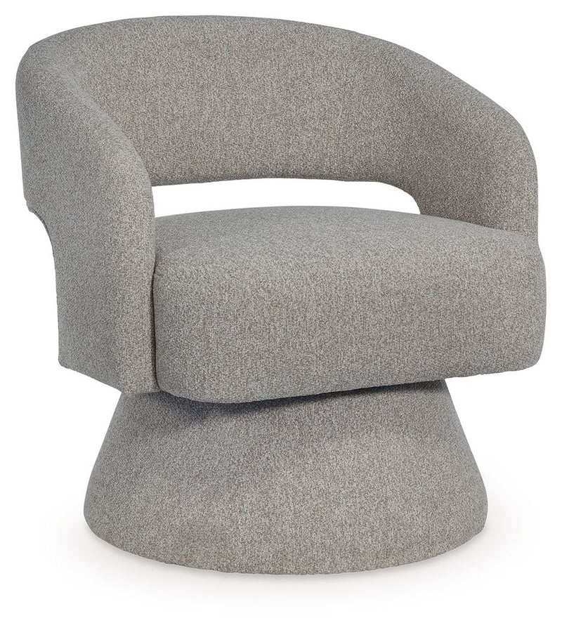 Nashkins - Swivel Accent Chair - Pebble - JaxCo Furniture