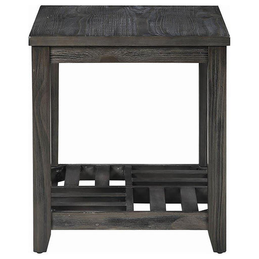 Cliffview - 1-Shelf Square Wood Side End Table - Gray - JaxCo Furniture