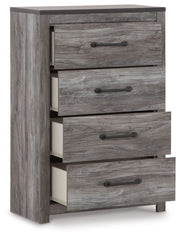 Bronyan - Dark Gray - Four Drawer Chest - JaxCo Furniture