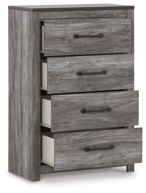 Bronyan - Dark Gray - Four Drawer Chest - JaxCo Furniture