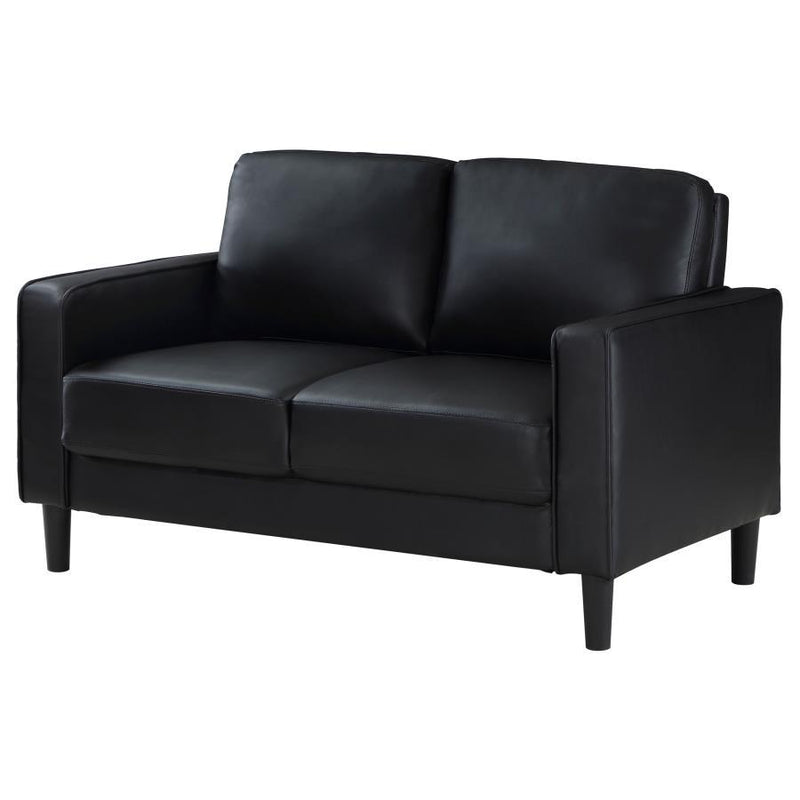 Ruth - Upholstered Track Arm Loveseat - JaxCo Furniture