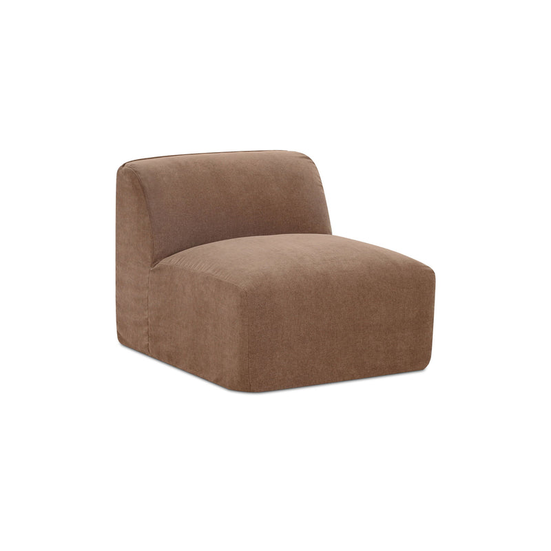 Isla - Armless Chair - Light Brown - JaxCo Furniture