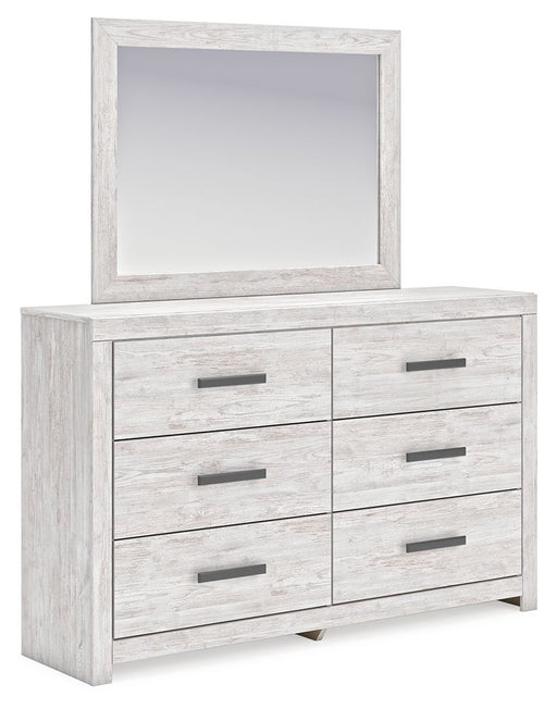 Cayboni - Whitewash - Dresser And Mirror - JaxCo Furniture