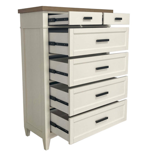 Americana Modern Bedroom - 6 Drawer Chest - Cotton - JaxCo Furniture