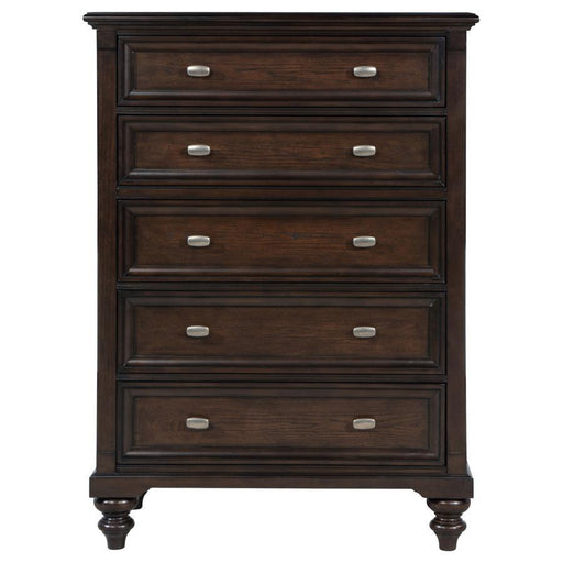Andover - 5-Drawer Chest Of Drawers - Dark Oak - JaxCo Furniture