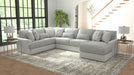 Titan - Sectional With Comfort Coil Seating And Accent Pillows - JaxCo Furniture