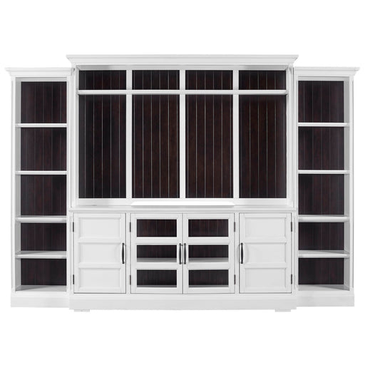 Shoreham - 4 Piece Entertainment Wall - Effortless White - JaxCo Furniture