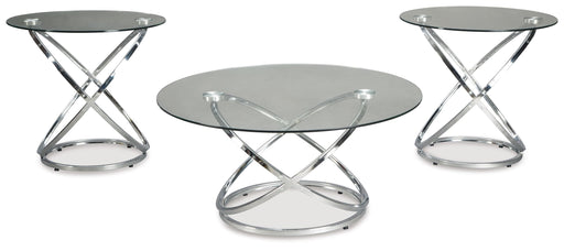 Hollynyx - Chrome Finish - Occasional Table Set (Set of 3) - JaxCo Furniture