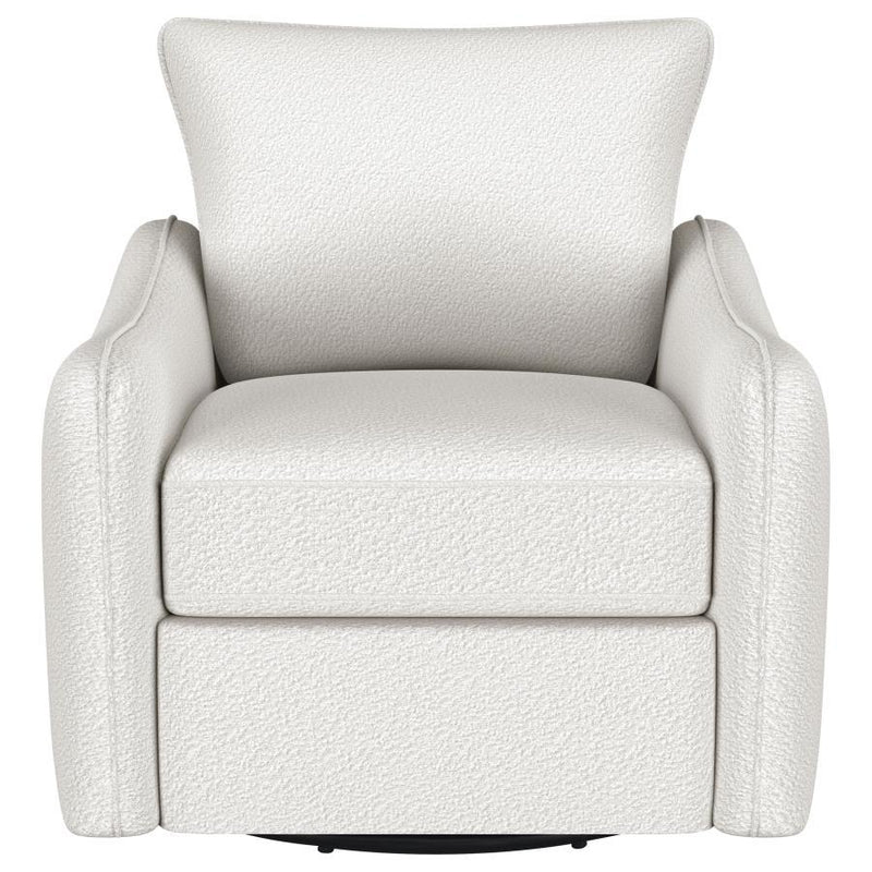 Madia - Upholstered Sloped Arm Swivel Glider Chair - JaxCo Furniture