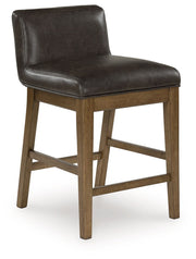 Cabalynn - Two-tone Brown - Upholstered Barstool (Set of 2) - JaxCo Furniture