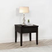 Concord - 1-Drawer Square End Table - Distressed Java - JaxCo Furniture