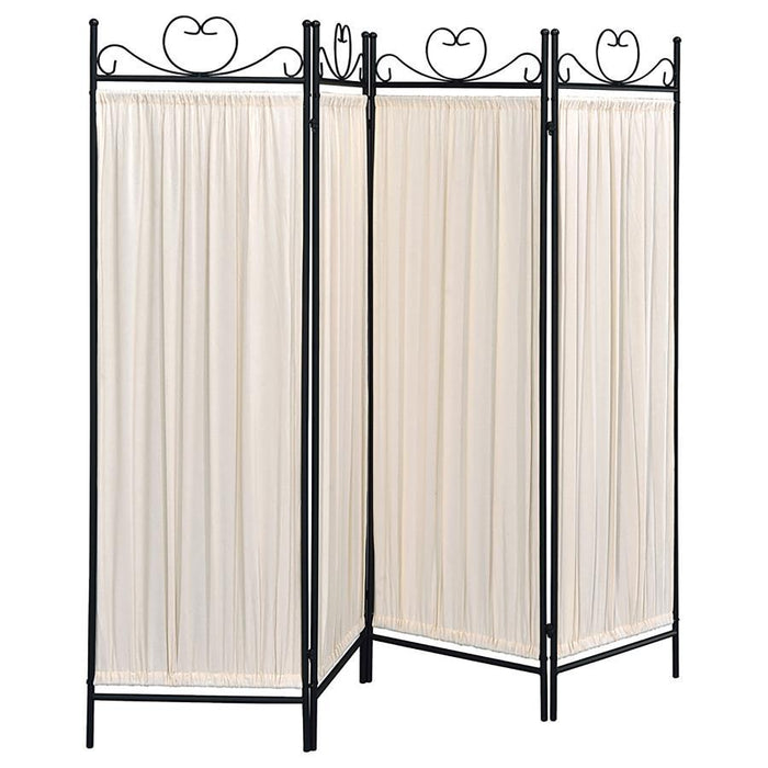 Dove - 4-Panel Room Divider Folding Shoji Screen - Beige - JaxCo Furniture