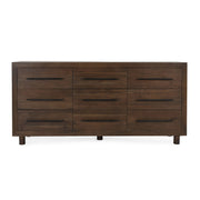 Jaxon - 9 Drawer Dresser - Cocoa Brown - JaxCo Furniture