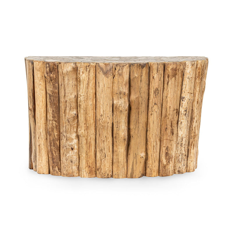 Norwest Petrified - Wood Console Table - Natural - JaxCo Furniture