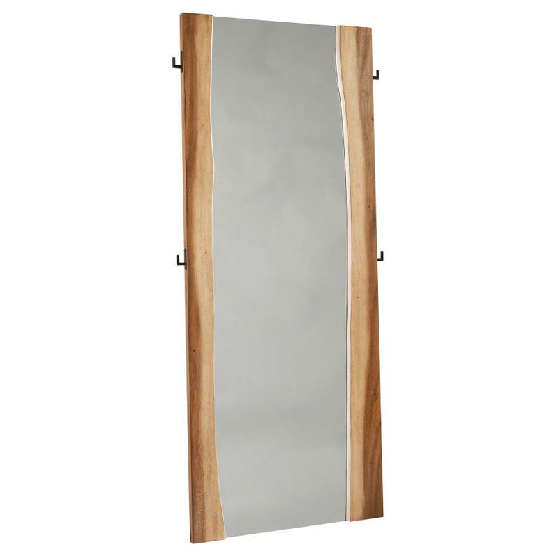Winslow - Standing Floor Mirror - Smokey Walnut - JaxCo Furniture