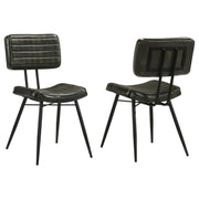 Misty - Leather Upholstered Dining Chair (Set of 2) - Espresso - JaxCo Furniture