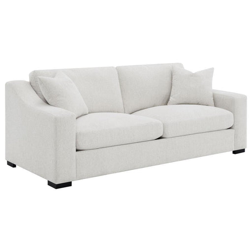 Ashlyn - Fabric Upholstered Track Arm Sofa - Sand - JaxCo Furniture