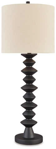 Luanndon - Black - Poly Buffet Lamp - JaxCo Furniture