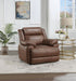 Ellington - Upholstered Padded Arm Accent Chair - Dark Brown - JaxCo Furniture