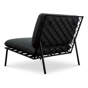 Salma - Outdoor Accent Chair - Charcoal - JaxCo Furniture