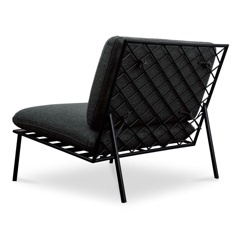 Salma - Outdoor Accent Chair - Charcoal - JaxCo Furniture